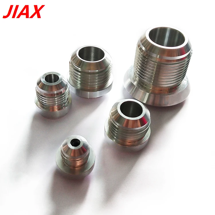 

3 4 6 8 10 12 16 AN Aluminum Alloy Male Weld Plug Fitting Adapter Round Base with factory price