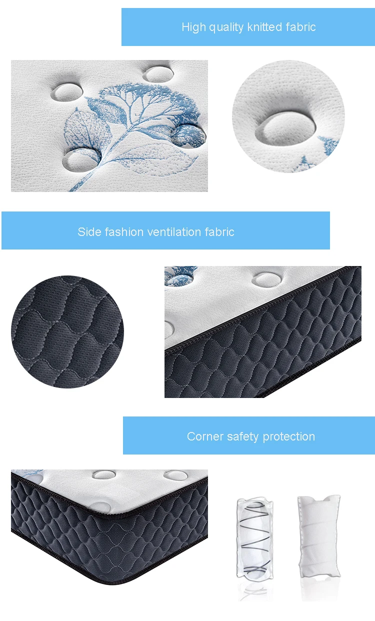 factory wholesale cheap memory foam pocket spring mattress