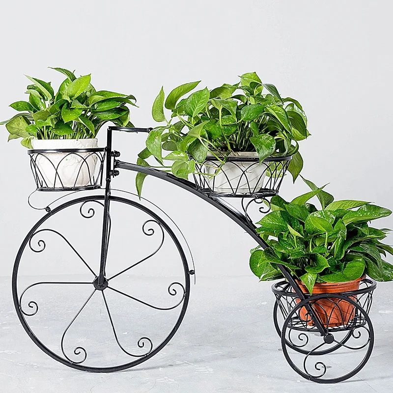 

Metal stand for flowers Indoor Outdoor Garden Metal Shelves Flower Pot Plant Stand