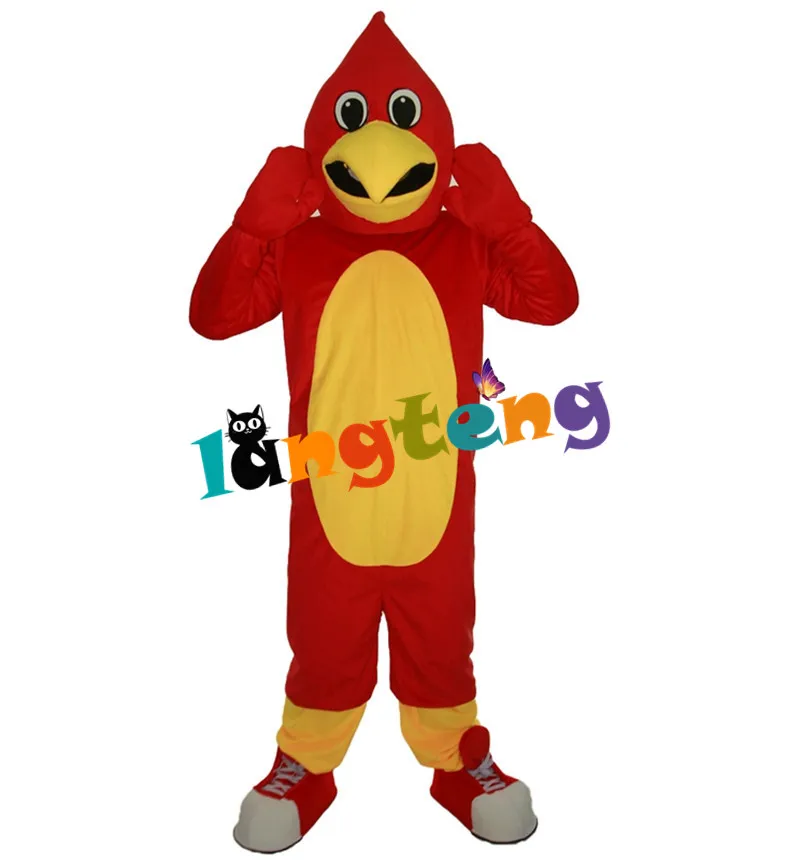 

478 Cartoon Halloween Cosplay Party Christmas Carnival Apparel Red Bird Mascot Costumes, Customized color