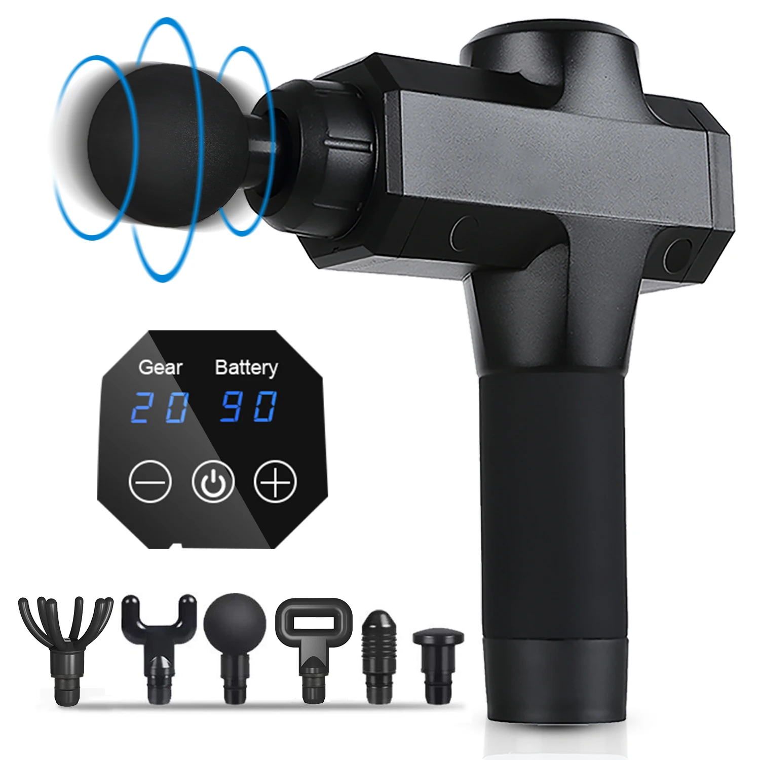 
20 Speed Cordless Handheld Body Massager Muscle Massage Gun 