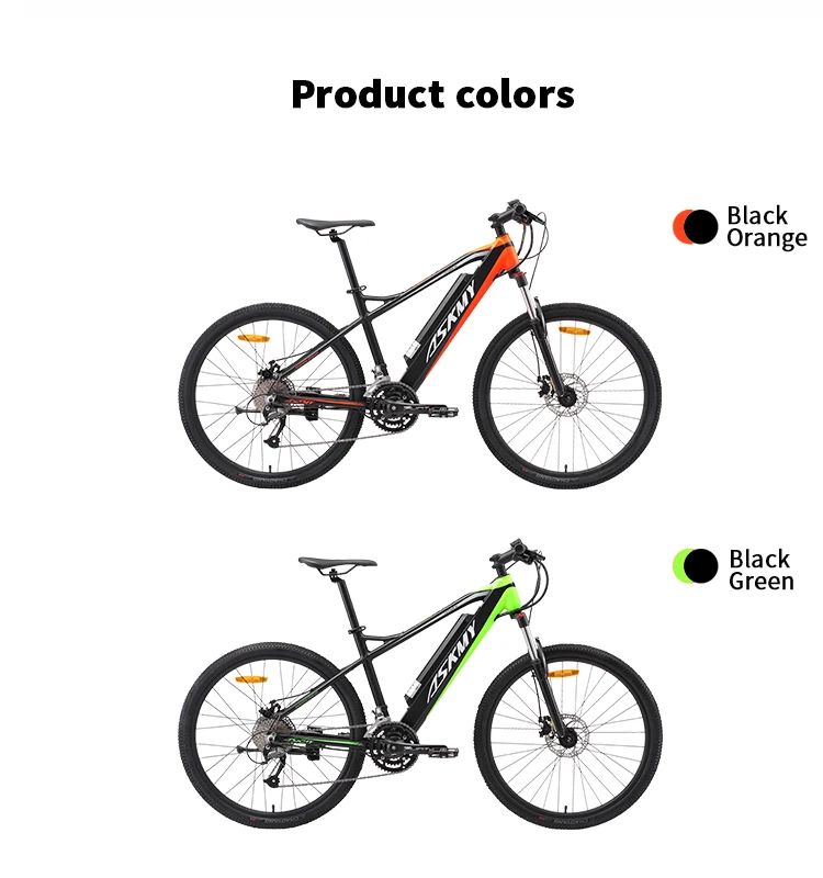 

ASKMY 2021 Latest Popular High quality Electric Mountain bikes 36V 10.4AH Lithium Battery Electric Mountain Bicycle