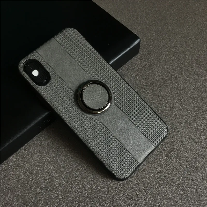 

colorful Luxury leather tpu soft phone case cover for iphone xs max with ring holder luxury leather phone case