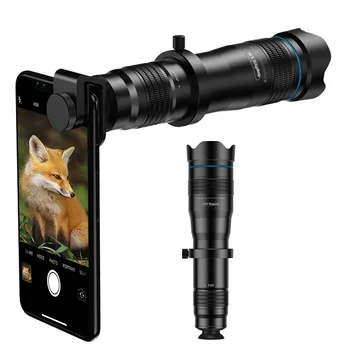 

Mobile Phone Camera Lens 36X Zoom Telephoto Lens External Telescope Lens With Universal Clip & Remote Shutter for iPhone, Black