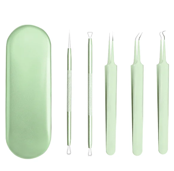 

Qualities product Good reputation acne needle set tools needles stainless steel five-piece suit, Custom