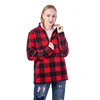New Arrival Ready To Ship Buffalo Plaid Sherpa Monogram Pullover