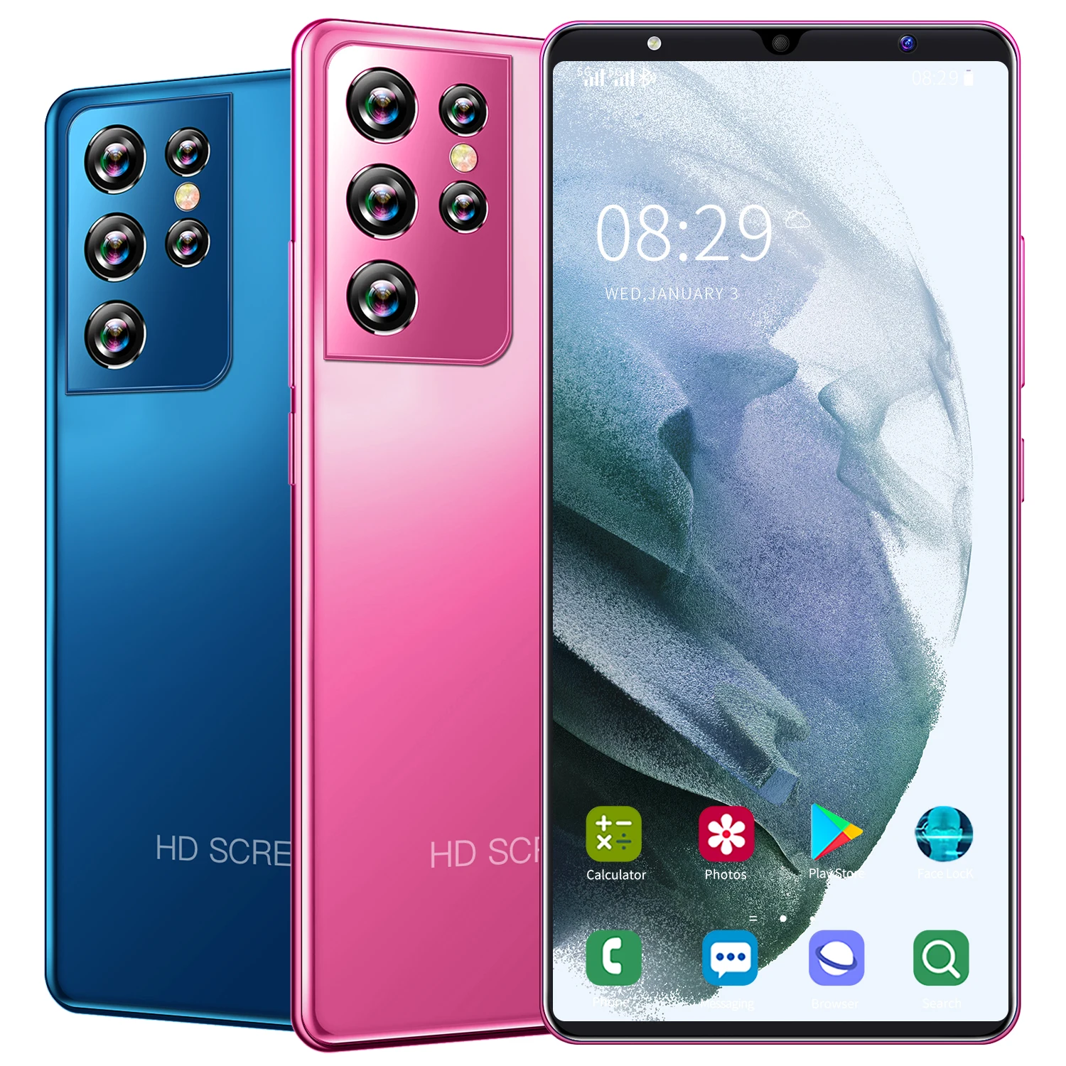 

S21 U1tra Full Screen 5.5 inch Fast Charging Gaming 4G 5G smart phone pro mobile phone android smartphone