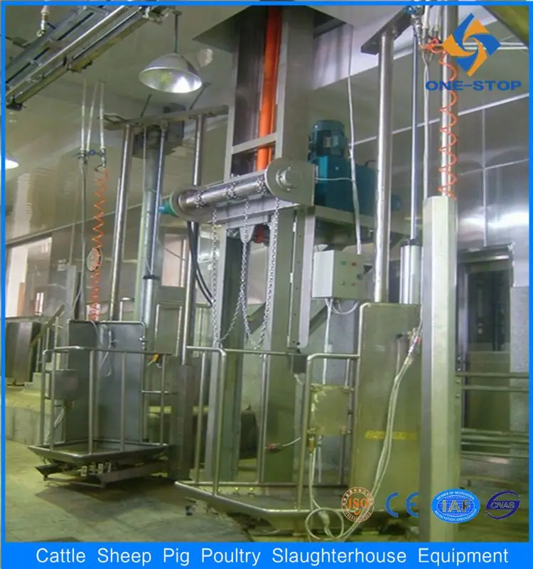 Cattle Cow Pneumatic Lift Platform for Cattle Slaughterhouse