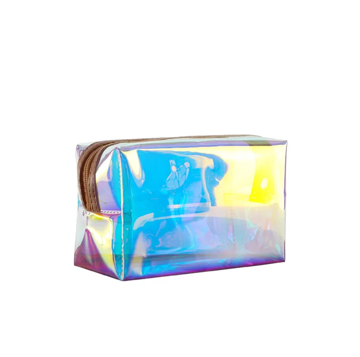 

Custom Hologram TPU Makeup Bag Transparent Laser Cosmetic Bag, Assorted