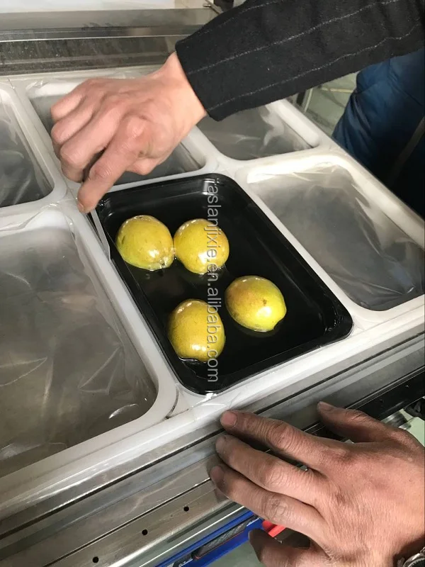 Fresh Fruit And Vegetable Vacuum Skin Packing Machine Sealing Food Tray