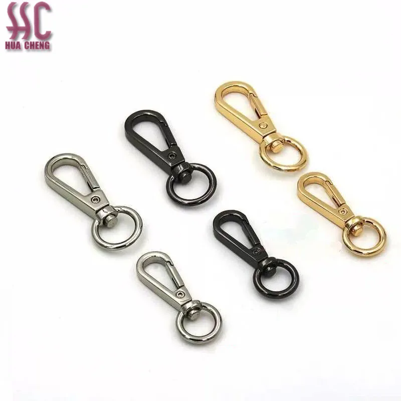 

Wholesale 12/15/20/mm Handbag Carabiner Swivel Buckle Hardware Accessories For Bag Strap Clasps Spring hook, Gold,white,black, other color is available.