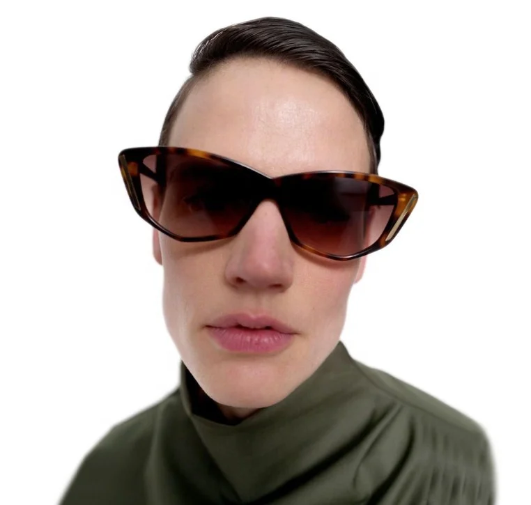 

2021 new personality retro polygonal sunglasses fashion cat eyestyle trend street sunglasses, As you see