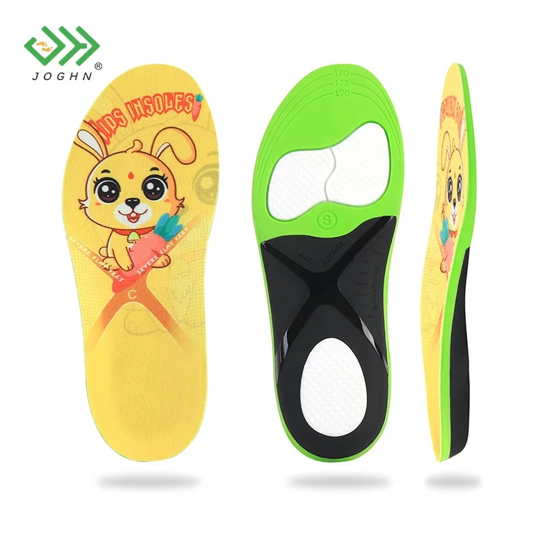 

JOGHN Kid Insole Children Orthotic Walk Fit Orthopedic Inner Soles Insole For Feet Heavy Duty Arch Support Orthotic Insole