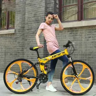 

2021 China Folding Bicycle 24/26 "Double Damping Disc Brake Variable Speed Mountain Bike