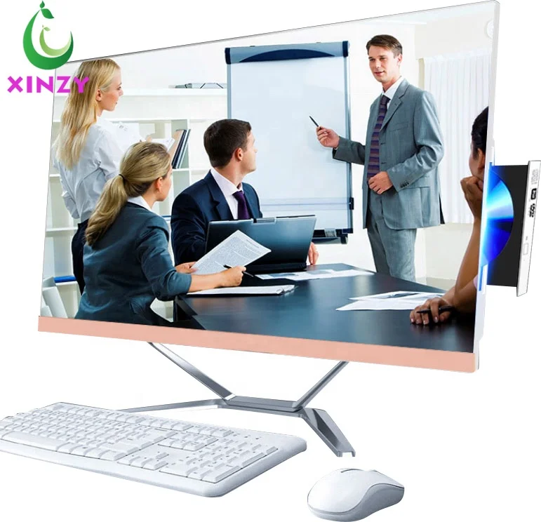 

XINZY 21.5/23.8 Inch All in One PC Computer Aio PC with up and Down Base desktop all in one pc built in dvd driver aio