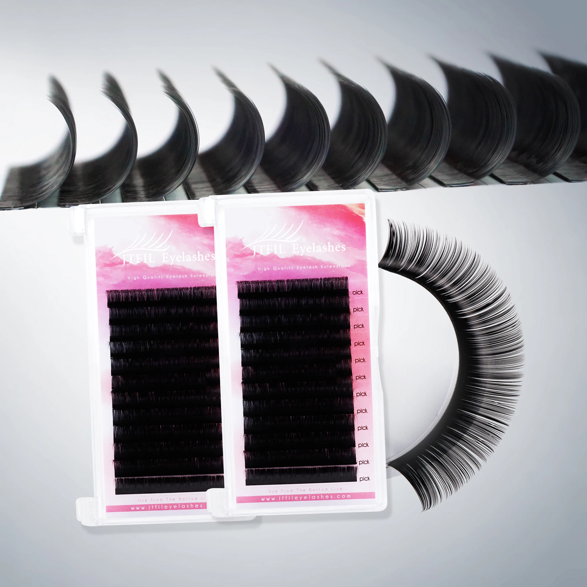 

matte black classic dd curl extension lashes 03 silk eyelash extension, Matte / glossy lashes