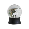 Musical Glitter domes Features with Standing Deers spinning water and snow globe