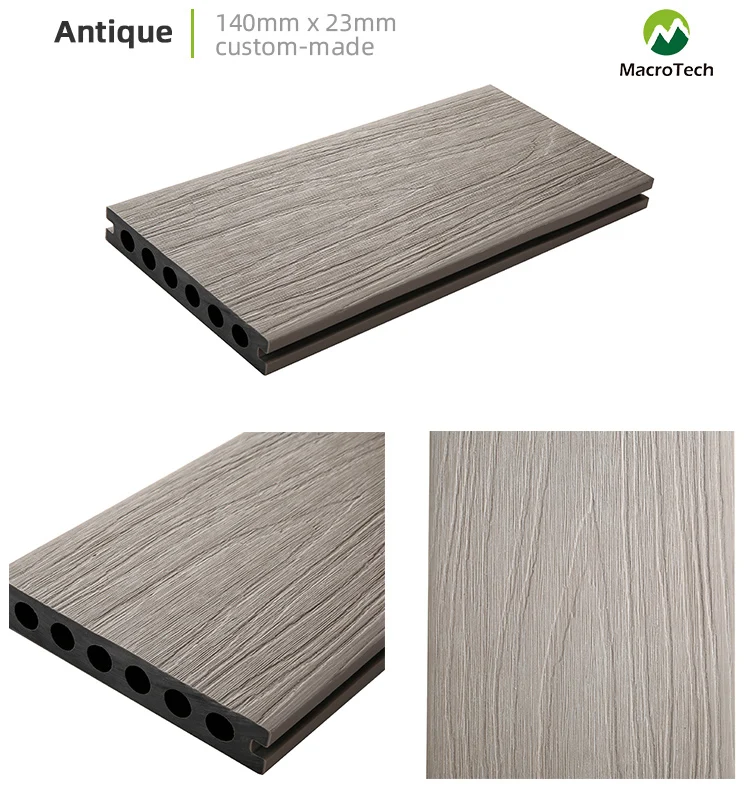 Eco-friendly Anti-ultraviolet wood plastic composite floor tile manufacturer