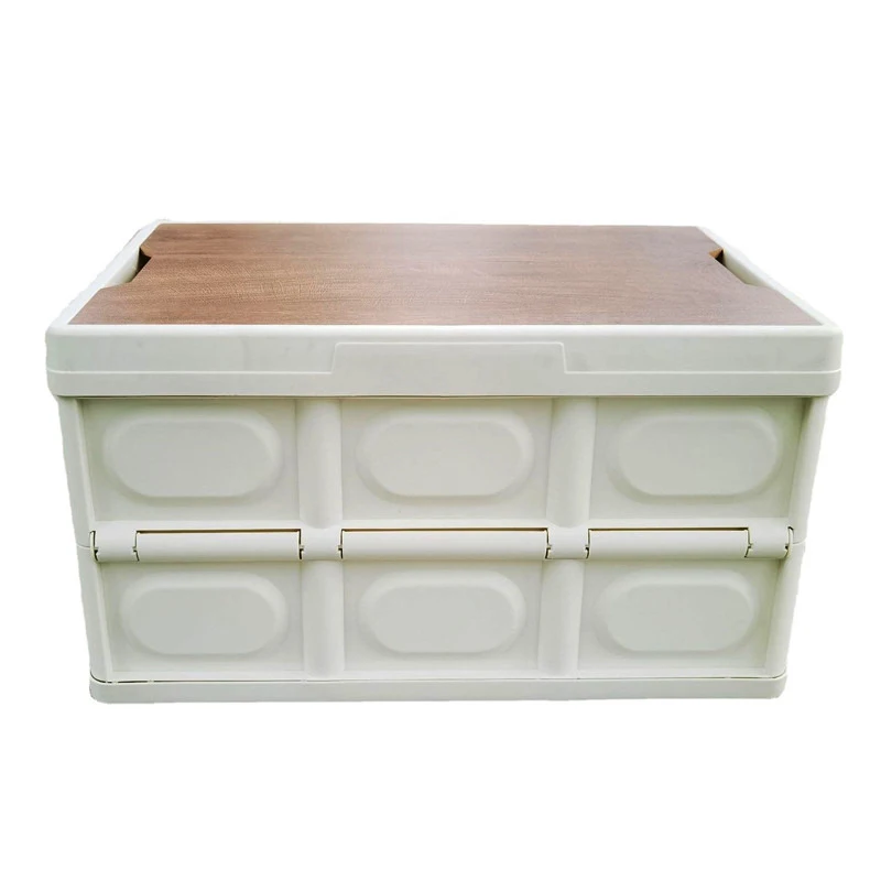 

Hot sale can be wholesale Outdoor camping storage box collapsible portable camping storage box car trunk storage box, White