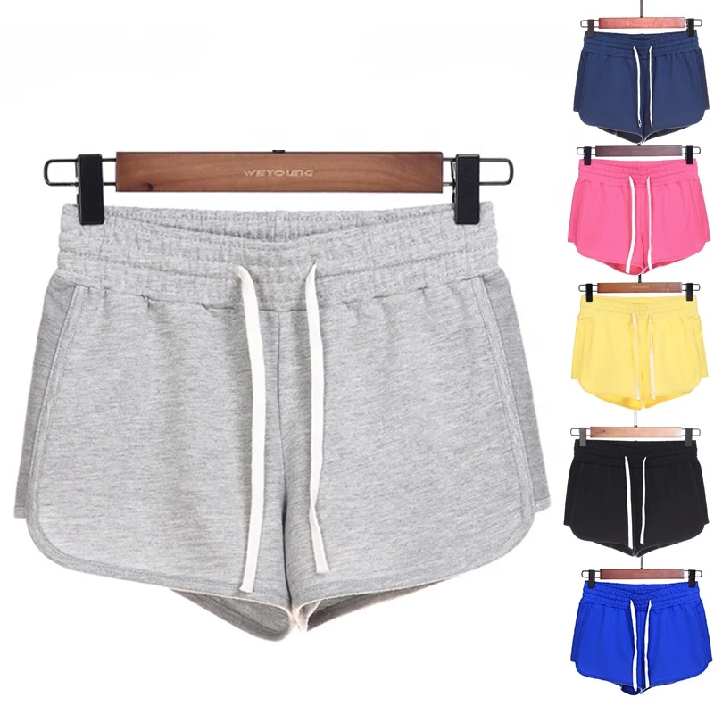 

2020 teen girls casual cotton booty biker shorts for women gym tenis hot short pants shorts feminino with drawstring, Shown