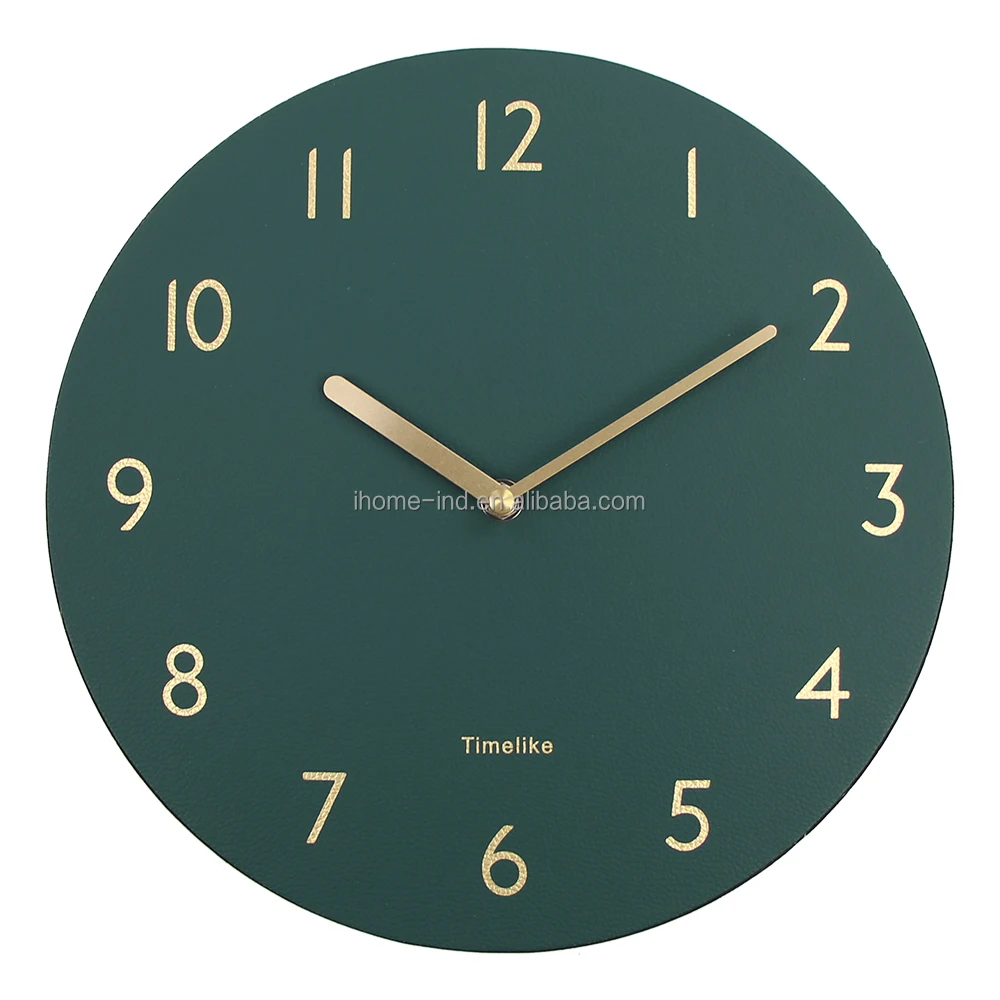 

PU Leather new design Decorative Wall Clocks for gift and home decor