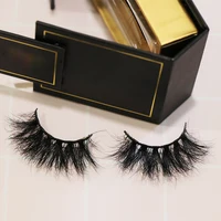 

Wholesale Private Label Cruelty Free 3D Real Mink False Lashes Super Long Full Strip 25MM Eyelashes with custom package