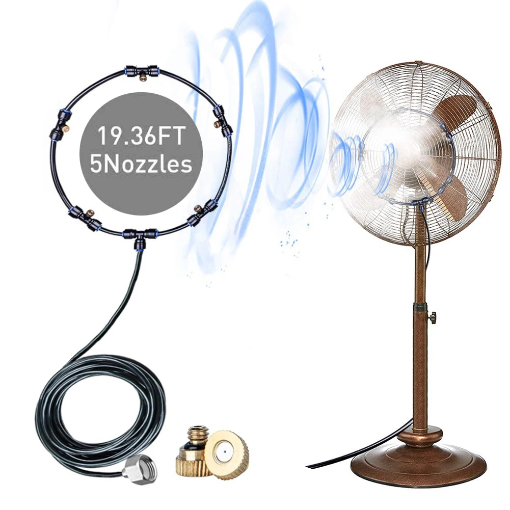 

Outdoor Misting Misters Cooling System Misting Line For Patio Fan Mister Kit No Energy Consumption Household Appliances Parts