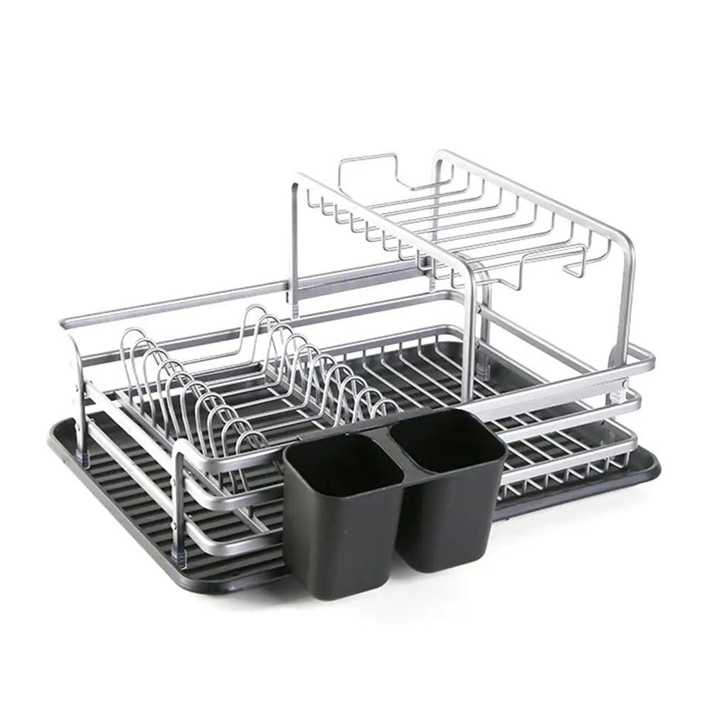 

Double-layer Kitchen Storage Organizer Dish Drainer Drying Rack Kitchen Sink Holder Tray Plates Bowl Cup Tableware Shelf Basket