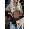 Ladies Clothing Winter Outerwear O-neck Long Sleeve Knitted Korean Pullover Sweater For Women