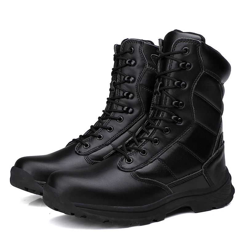 

Winter Wool Warm Combat Boots Ultralight Outdoor Combat Training Boots High-top Cold-proof Men's Shoes, Balck