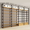 factory price miniso style wooden shelf display for store
