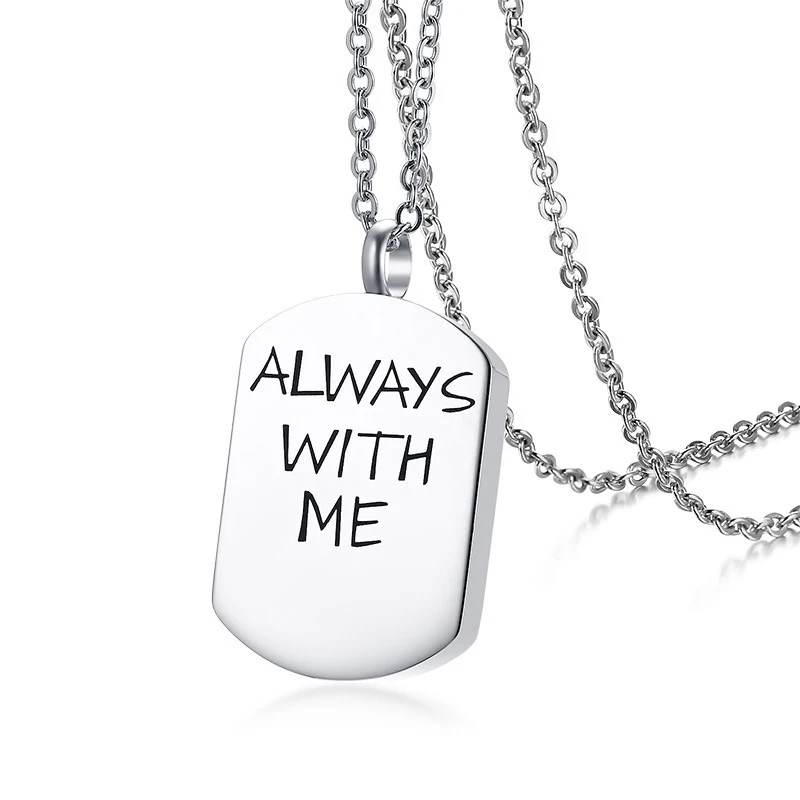 

simple pet cremation jewelry pet memorial urn necklace factory wholesale urns for pet ashes, Steel