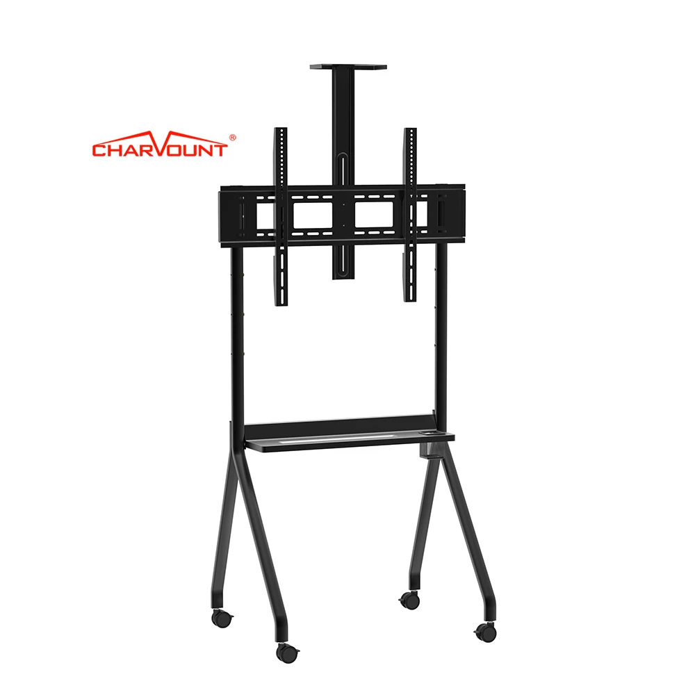 

Charmount Big Size Mobile TV Mount Height Adjustable 55''-100'' TV Cart TV Trolley Stand