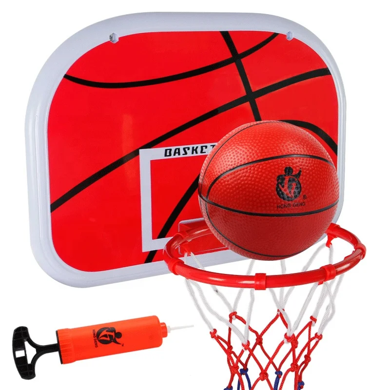 

hot sale in door mini children kids basketball game basketball hoop stand, Red