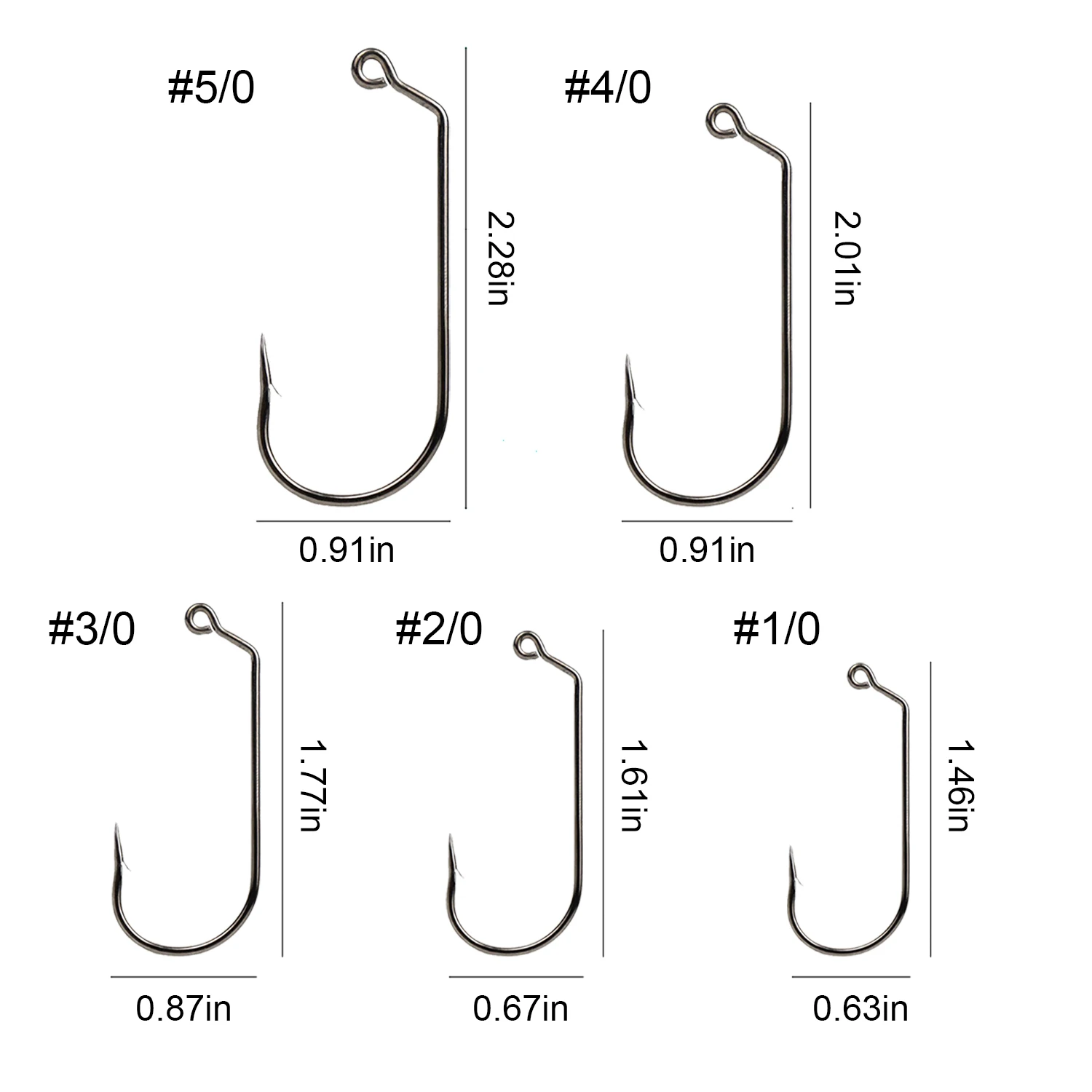 Eupheng Ep-32786 Jig Hook 120 Degree Offset Eye Shank Pro Choice High ...