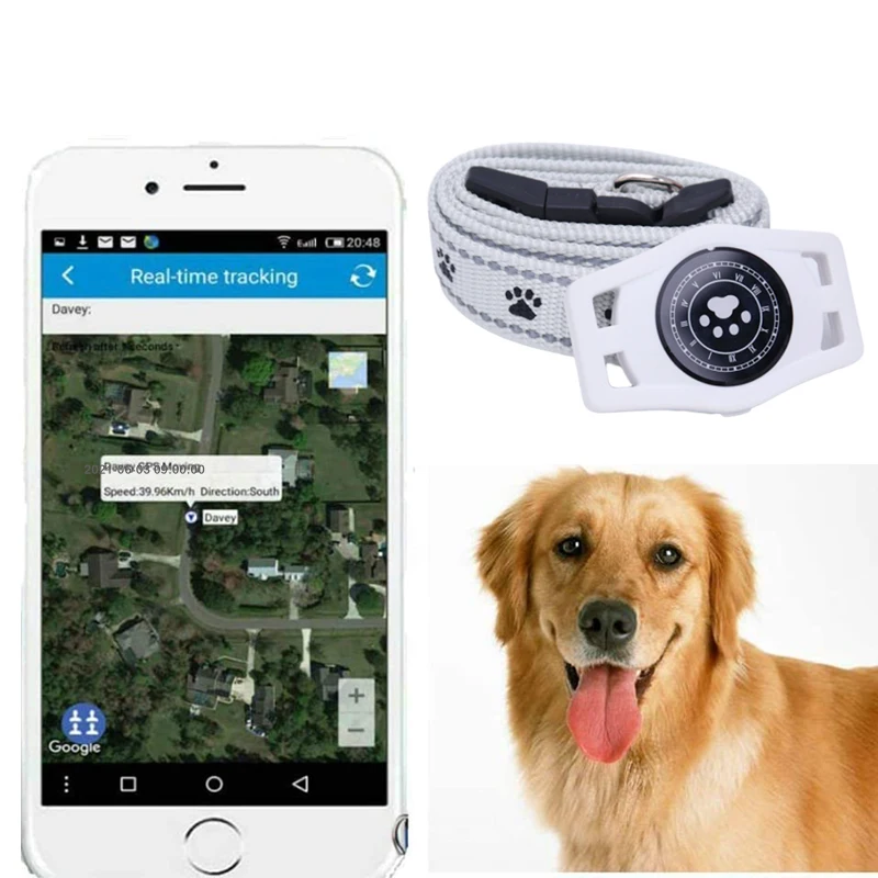 

RTS Real-time PET Tracking Locator GPS/GSM/WiFi Location Waterproof gps pet collar