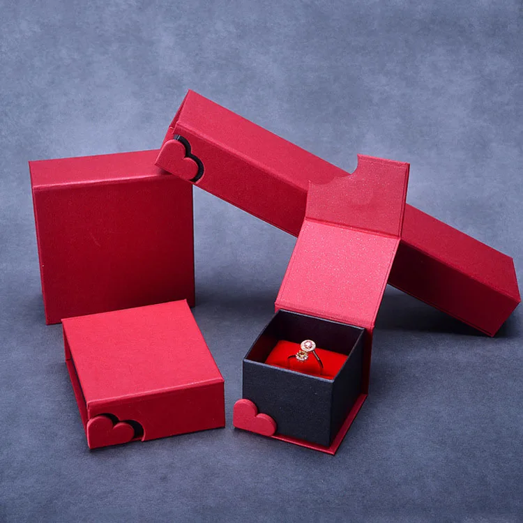 

Heart-shaped Necklace Pendant Bracelet Bangle Ring Jewelry Packaging Box
