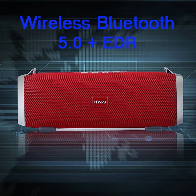 Kinter HY-29 Portable Speaker Wireless MP3 Player Support TF USB Input FM Radio 5W 2 Channel with Audio Line - ANKUX.COM