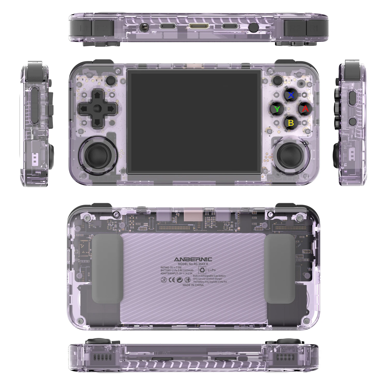 Anbernic RG35XX Plus Retro-Handheld-Konsole, 3,5-Zoll-IPS-Display