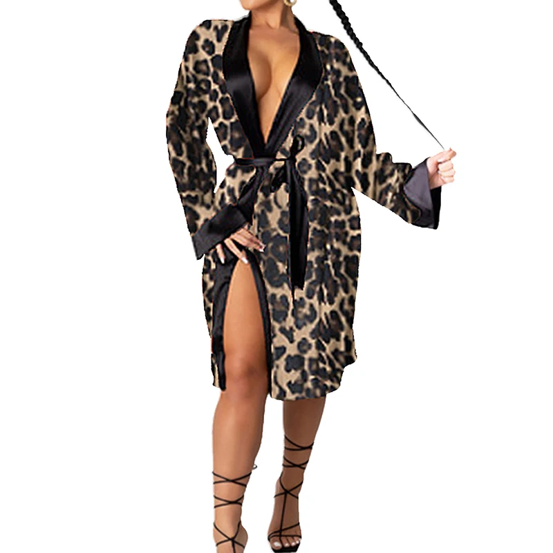 

Print Lapel Bath Sleepwear Women Designer Pajama Sets Designer Robes