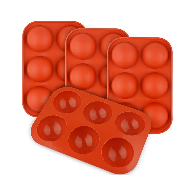 

100% Food-grade 6 Holes DIY Silicone Mold Wholesale Baking Silicone Chocolate Molds
