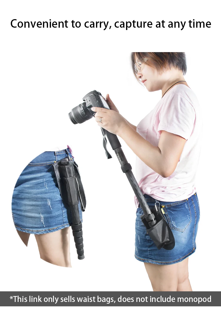 Bexin Professional Monopod Nylon Portable Carrying Case Portable Tripod