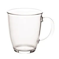 

435ml 14.5oz Clear Coffee Mug Capucinno Americano Reusable Coffee Cup Hard Plastic Coffee Mug