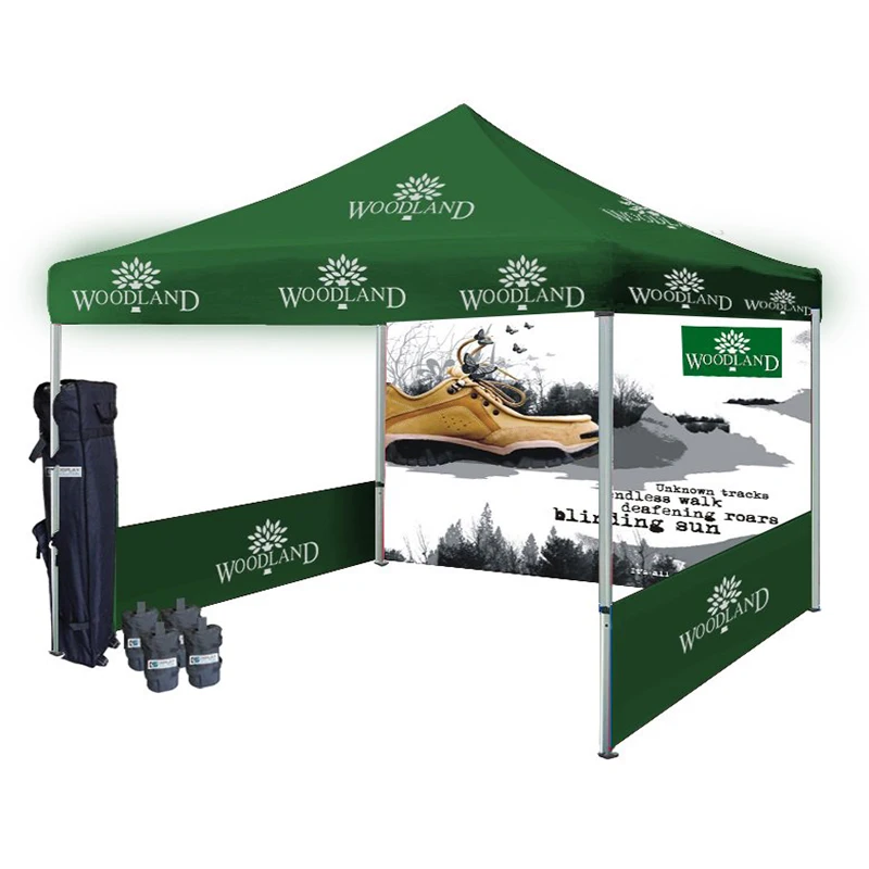 

10x10ft digital print wall pop up aluminum alloy frame tent