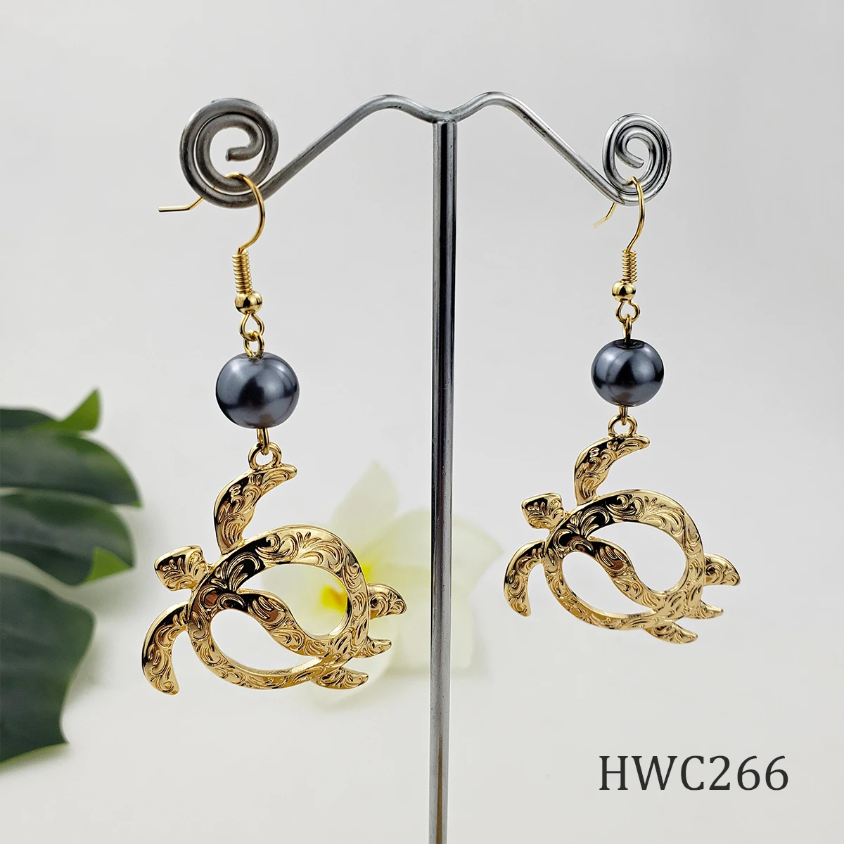 

hawaiian island jewelry sets wholesale 14k plated flower earrings for women girls