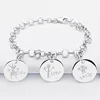 Inspire jewelry Custom personalized charm bracelet Chunky Chain Bracelet customized to your needs