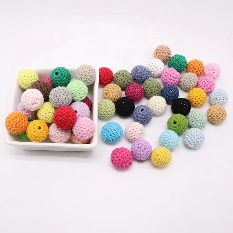 
20mm Baby Nursing Teething Crochet Beads Balls 