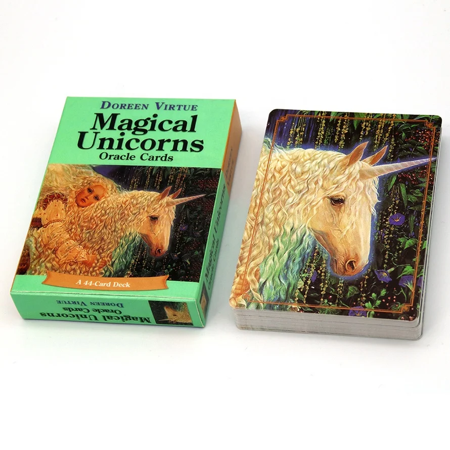 

Multiple Tarot Oracles Magical Unicorn Oracle cards golden art nouveau tarot deck