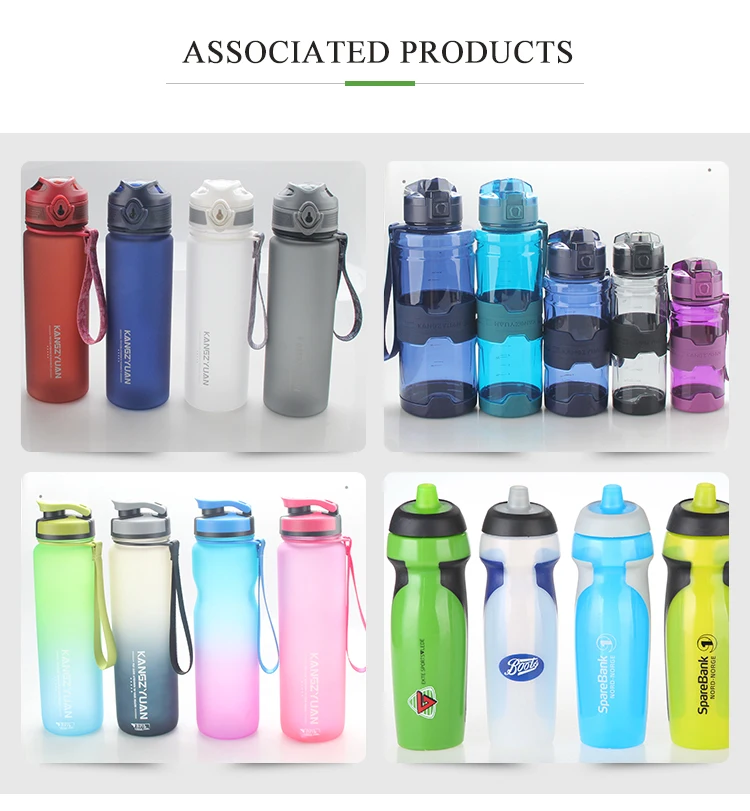 950ml sure shot lid soft squeeze  plastic sports gym water bottle