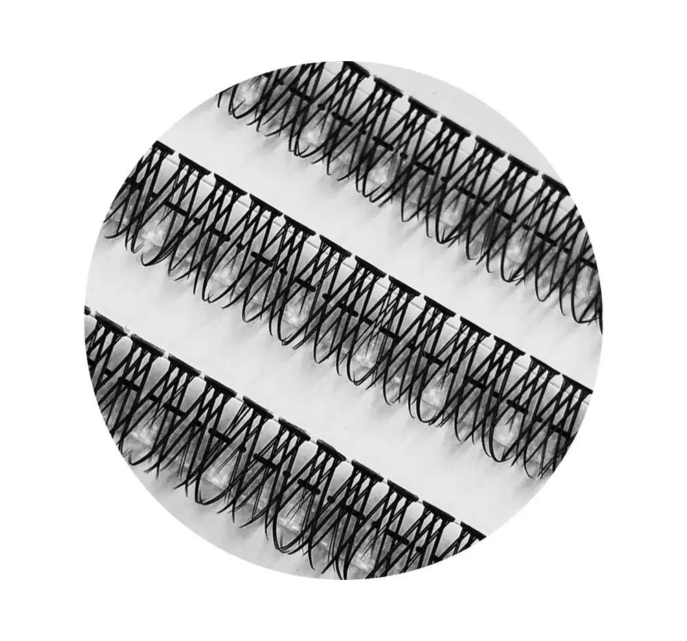 

3D fishtail silk hair handmade can be customized to graft false eyelashes, Black